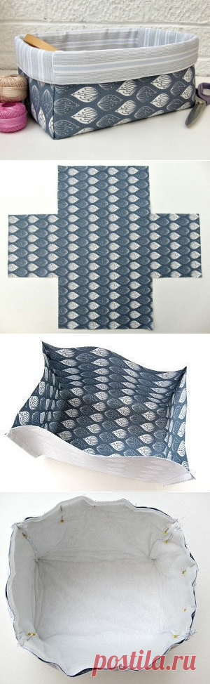 Корзинка из ткани