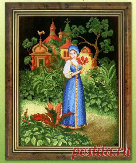 Вышивка в стиле русских народных сказок — DIYIdeas