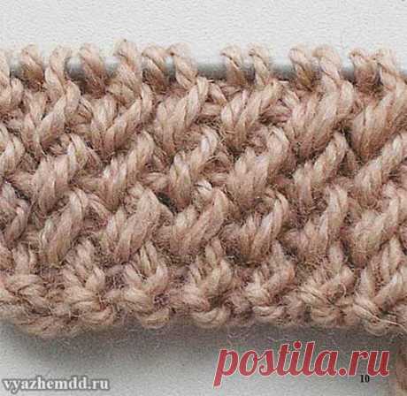 Вязание красивой резинки для шапочек и не только