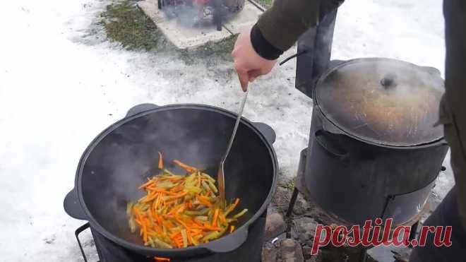 АЗУ ПО-ТАТАРСКИ В КАЗАНЕ НА КОСТРЕ