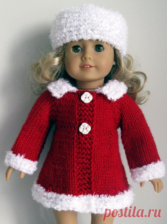 Knitting PATTERN Beginner level FOR American Girl 18 inch DOLL (01)