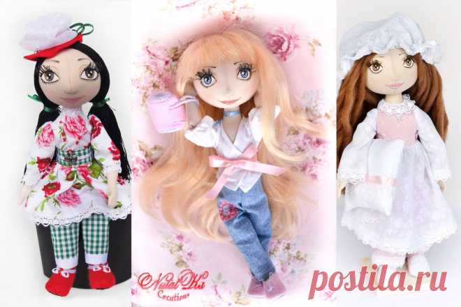 Выкройка текстильной куклы.