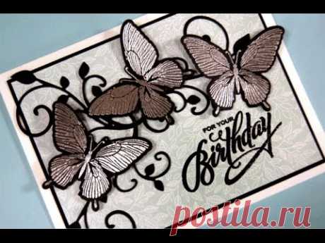 Metallic Butterflies Card Project