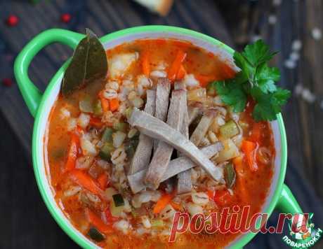 Рассольник с перловкой и говяжьим языком – кулинарный рецепт