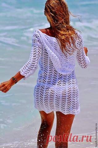 Вязание крючком Шаблоны для Попробуйте: Бесплатный шаблон для вязания Потрясающие летней Туника - известной дизайн расшифрованы