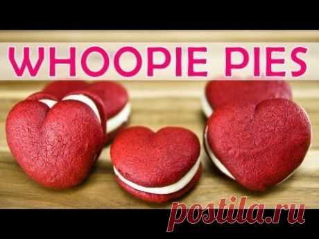 Red Velvet Whoopie Pies (Heart Shaped) by Cookies Cupcakes and Cardio