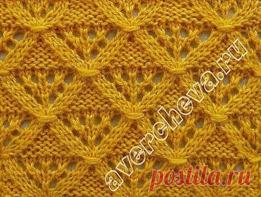 вяжем вместе со схемами
Узор Елены Аверчевой