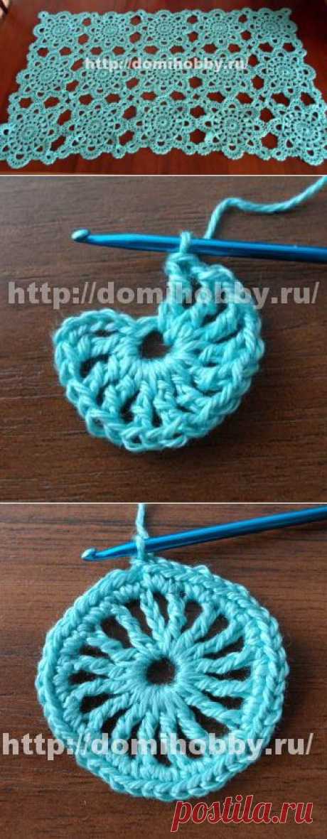 Кружевной четырехугольный мотив
