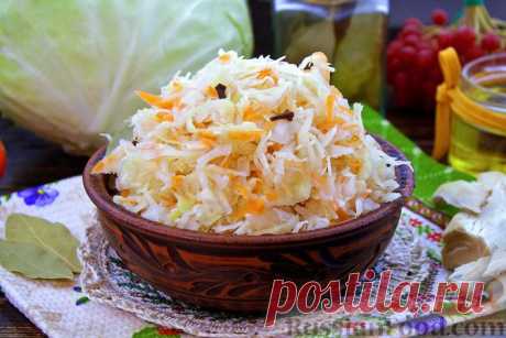 Рецепт: Капуста, маринованная с хреном и мёдом на RussianFood.com