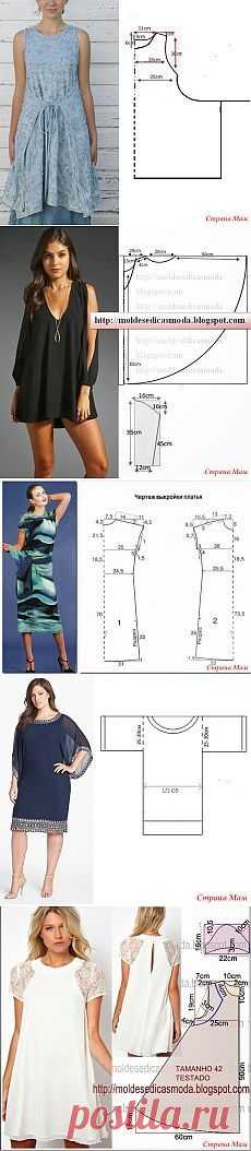 Patrones interesantes y patrones simples - 3 (túnicas y vestidos) - Costura - Mujer Mundo | patrones