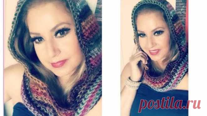 Bufanda Con Gorro Tejido A Crochet:) Ideal para Otoño/Invierno💓