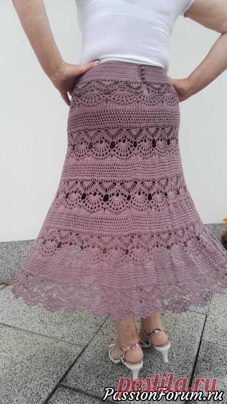 Юбка - запись пользователя alenav (Alena Vrtišková) в сообществе Вязание крючком в категории Женская одежда крючком. Схемы и описание Моя последняя работа - вязание крючком юбка - Vizelle пряжи, 550 г, крючок № 2