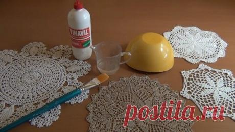 Оригинальное применение ажурных салфеток