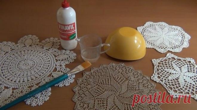 Оригинальное применение ажурных салфеток