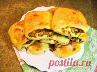 Картофельные пирожки с любимой начинкой из грибов Картофельное тесто, в которое влюбилась вся семья! Что мы только с ним не готовили! И вот сегодня пирожки с моей любимой начинкой. Пирожки выпекаются в духовке, очень ароматные и необычной формы! А са...