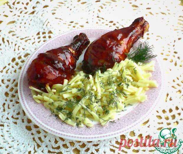 Куриные ножки в острой глазури - Вкусно с Любовью - медиаплатформа МирТесен Один из лучших рецептов приготовления курицы, на мой взгляд. Готовится просто, а вкус получается замечательный! Ингредиенты для «Куриные ножки в острой глазури»: Голень куриная — 12 шт Соевый соус — 6..7 ст. л. Мед — 2..3 ст. л. Табаско (или харисса и т.п. - любой острый соус) — 1 ст. л. Пюре