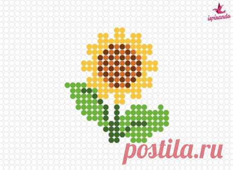 a flower made out of dots on a white background