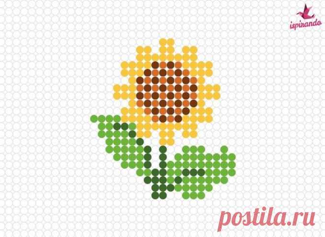 a flower made out of dots on a white background