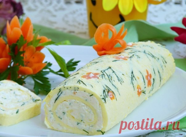 Нежнейший рулет "Белоснежка", который покоряет с первого кусочка!