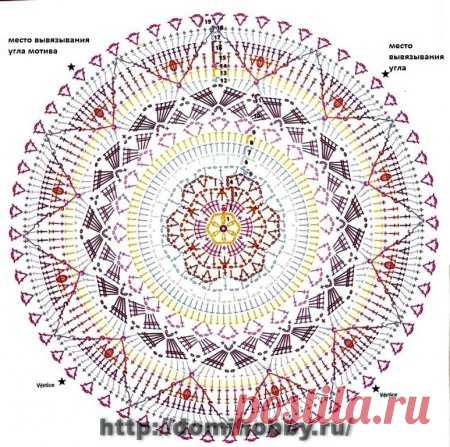 Большой мотив крючком схема