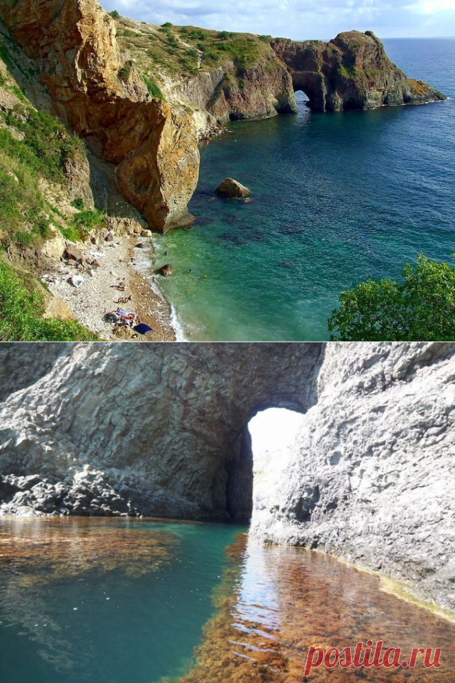 Мыс Лермонтова (грот Дианы) — Путешествие по Крыму