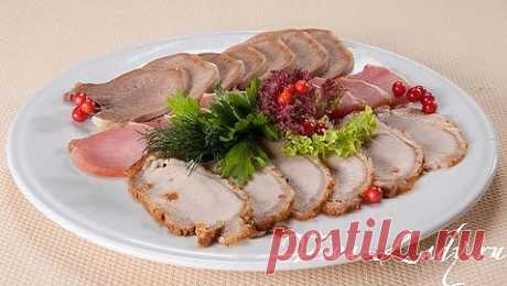 Красивая мясная нарезка: оформление блюд с фото