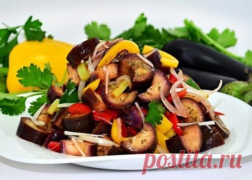 Салаты с жареными баклажанами - ТОП-10 лучших рецептов, фото