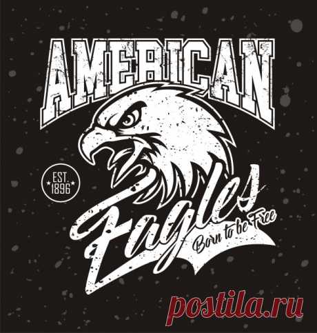 Американский логотип Eagle head для футболки Более миллиона свободных векторов, PSD, фотографии и бесплатные иконки. Эксклюзивные халявы и все графические ресурсы, которые необходимые для ваших проектов