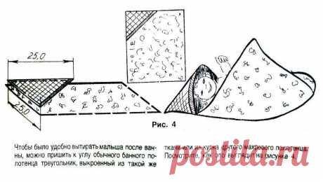 Полотенце для купания малыша