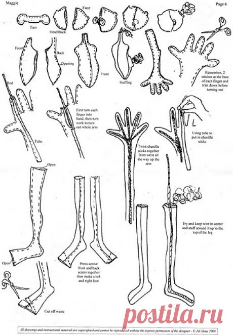 Феечка. Текстильная кукла Джилл Маас.Выкройки