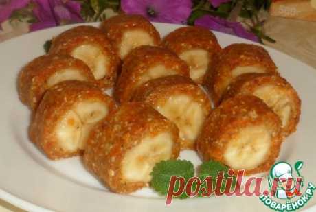 Овсяные роллы с бананом - кулинарный рецепт