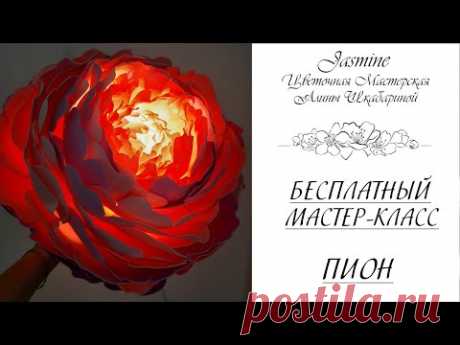 БЕСПЛАТНЫЙ МАСТЕР-КЛАСС - ПИОН (d23см)