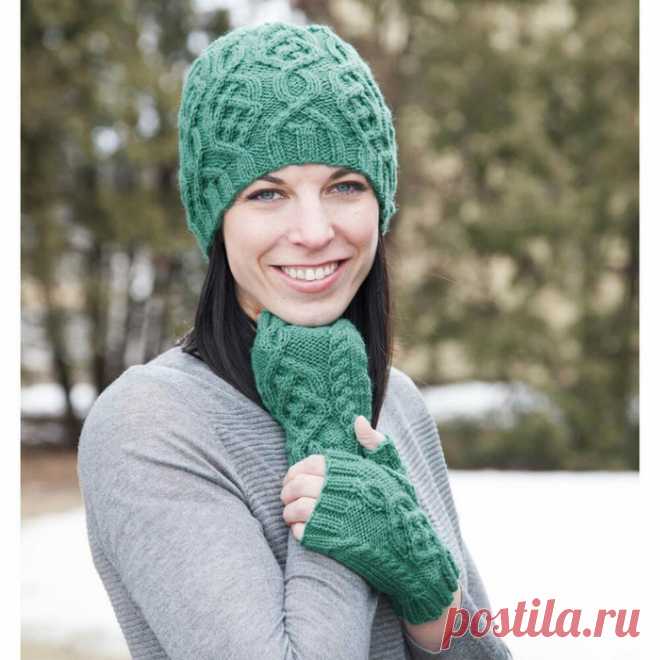 Шапка и митенки "Бриджит"