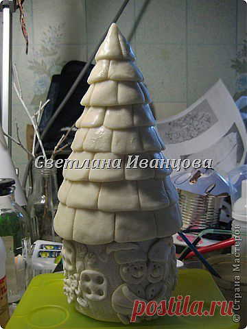 Домики из соленого теста _ МК.