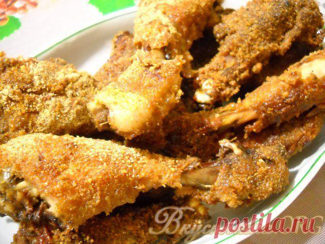 Куриные голени с хрустящей корочкой. Рецепт с фото