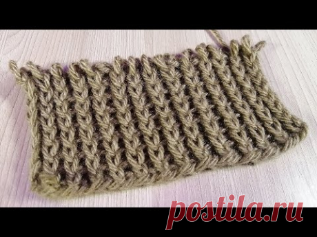 💥Лучшая резинка 1х1 спицами