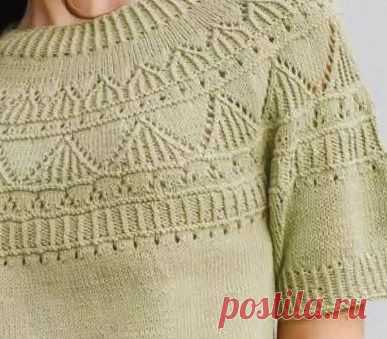Женский пуловер с короткими рукавами «Mountain Frill» | DAMские PALьчики. ru