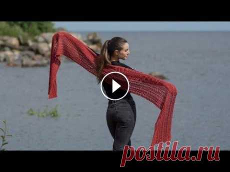 Простой ажурный шарф-палантин спицами / МАСТЕР-КЛАСС - вязание спицами. #SM Всем привет! В этом мастер-классе по вязанию спицами я покажу как связать ажурный шарф от середины. Такой способ хорош если узор имеет направление и н...
