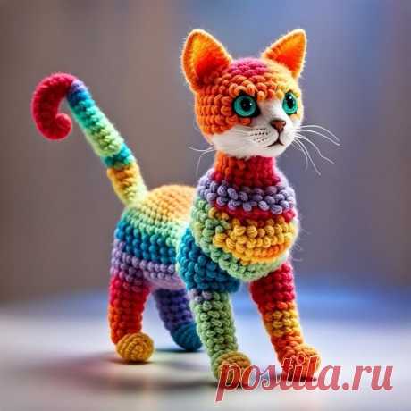 Обалденные вязаные котики