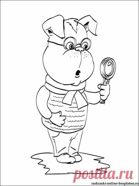 Раскраска Гена из мультсериала Барбоскины | Раскраски для детей