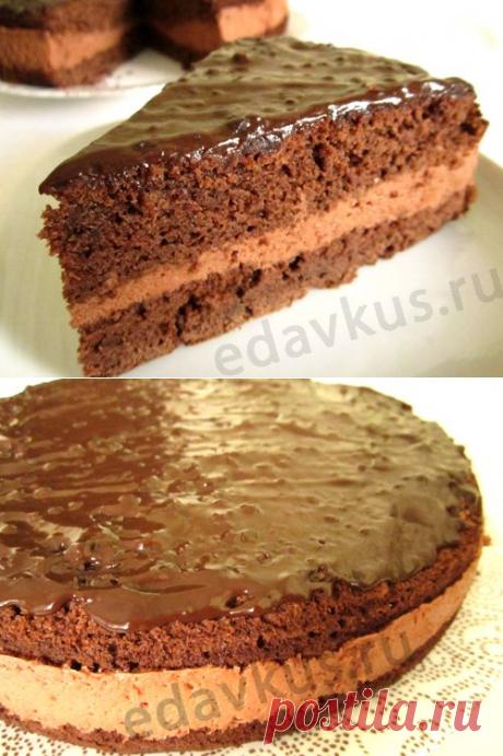 Шоколадный торт с шоколадным муссом: рецепт с фото | Вкусная еда