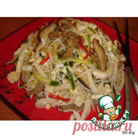 Салат из пекинской капусты с грибами шиитаке - кулинарный рецепт