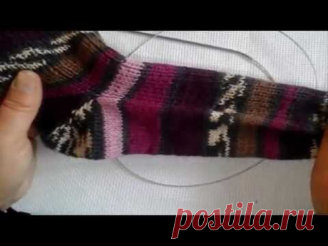 Как связать носки от мыска Ч.1&amp;Socks from the toe of the spokes P.1