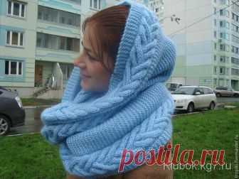 Элегантный,красивый и теплый снуд 