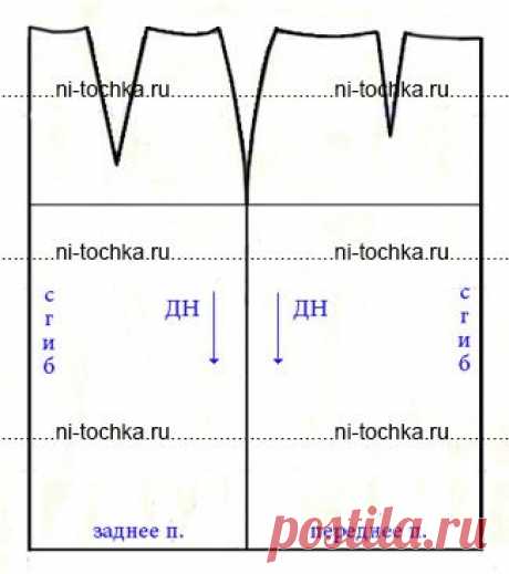 Юбка с запахом - построение выкройки.