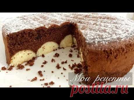 Безумно Вкусный Шоколадный Бисквит с Творожными Шариками!