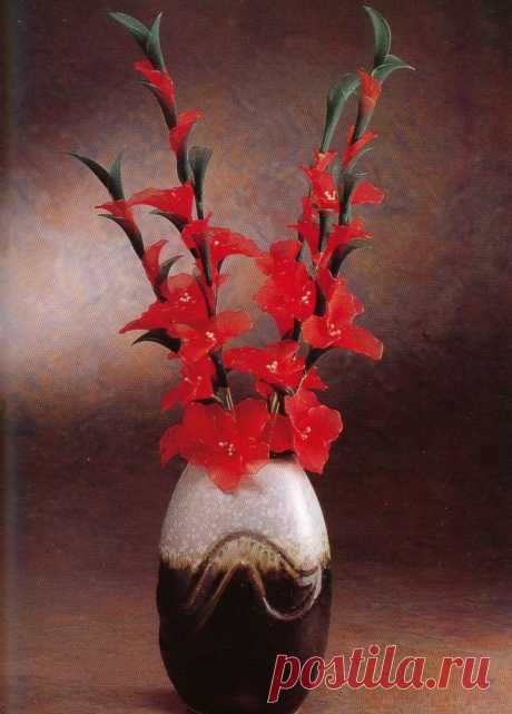 Учимся делать цветы из капрона