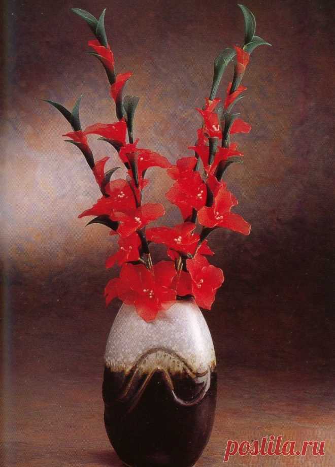 Учимся делать цветы из капрона