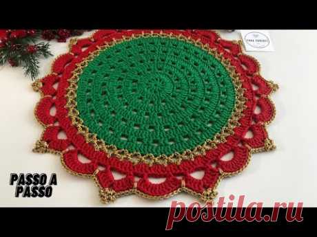 Passo a passo Sousplat em crochê Imperial | Jogo americano de crochê | Crochet tutorial