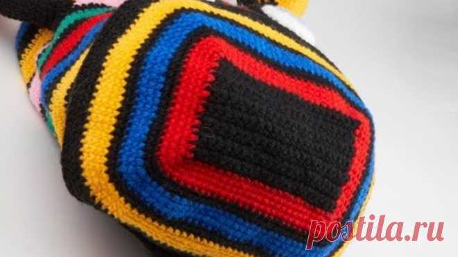 Вязание крючком крышки для рюкзака - Crochet cover for backpack